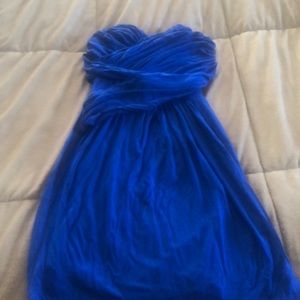 Express Sweetheart Strapless Ruched Dress. XS